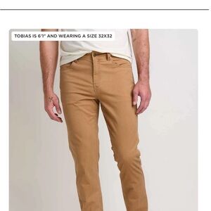 Men's Tan Slim Fit Pants